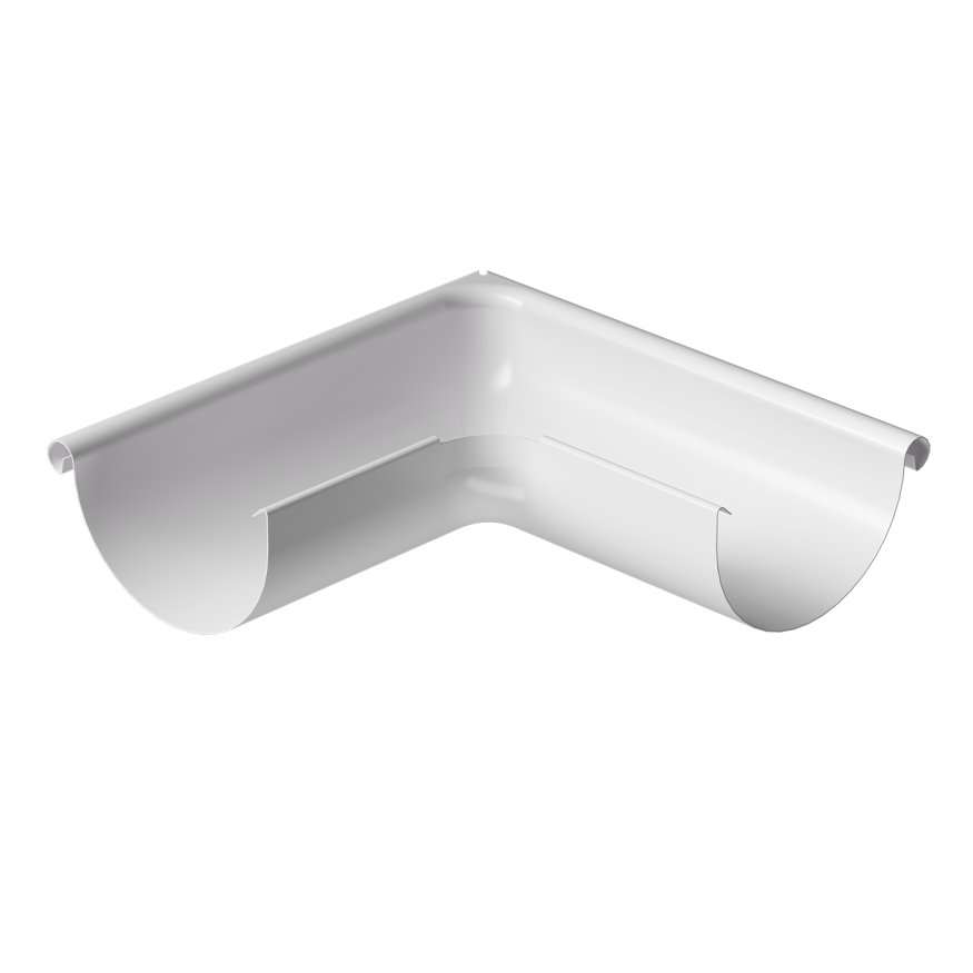 Внешний угол желоба 90˚, Docke Stal Premium, цвет Пломбир купить в Новороссийске