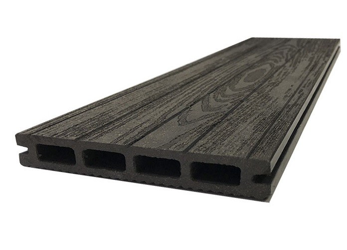 Доска террасная ДПК NanoWood «Lite» Derevo двухсторонняя - Антрацит 140×20 см купить в Новороссийске