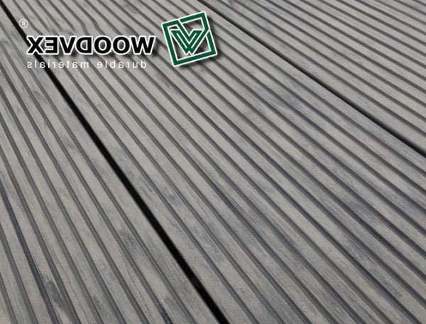 Террасная доска WOODVEX Select серого цвета &amp;quot;Дым&amp;quot; из ДПК купить в Новороссийске
