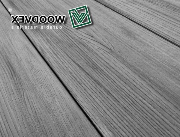 Террасная доска WOODVEX Select серого цвета &amp;quot;Дым&amp;quot; из ДПК купить в Новороссийске