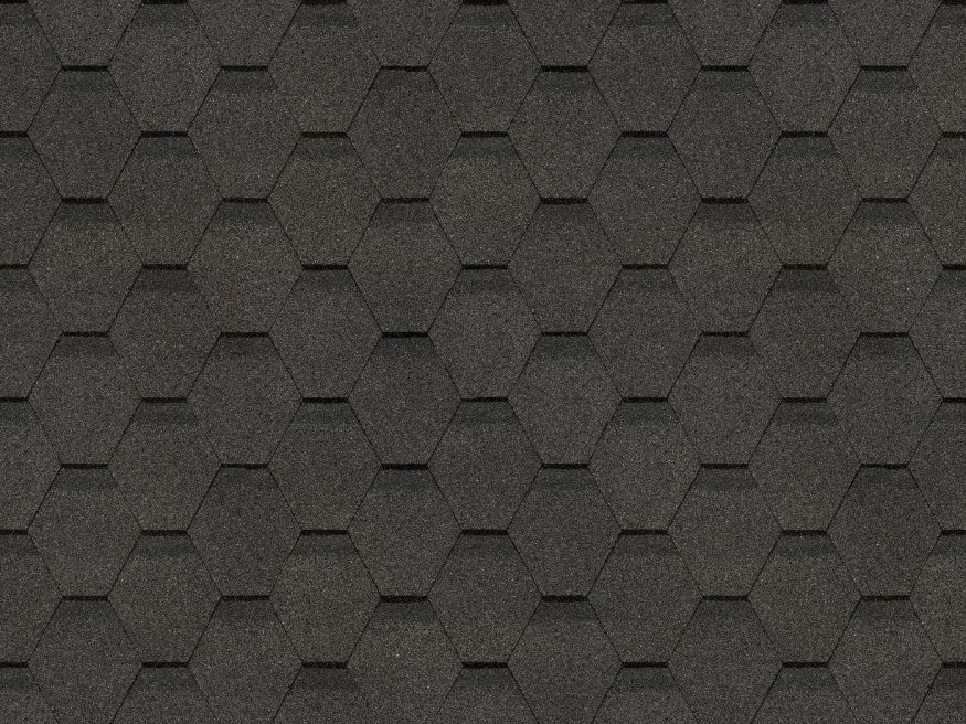 Гибкая черепица Docke Original, Шестигранник, Серый купить в Новороссийске