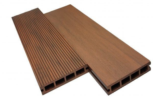 Террасная доска WOODVEX Expert из ДПК цвет Палисандр купить в Новороссийске