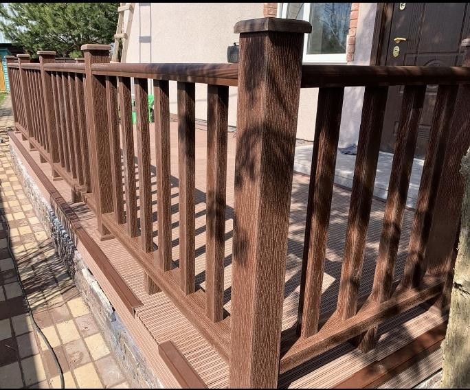 Перила FAYNAG ДПК WOOD цвета слоновой кости купить в Новороссийске