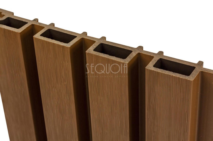 Доска фасадная SEQUOIA co-extrusion Светло-коричневая купить в Новороссийске