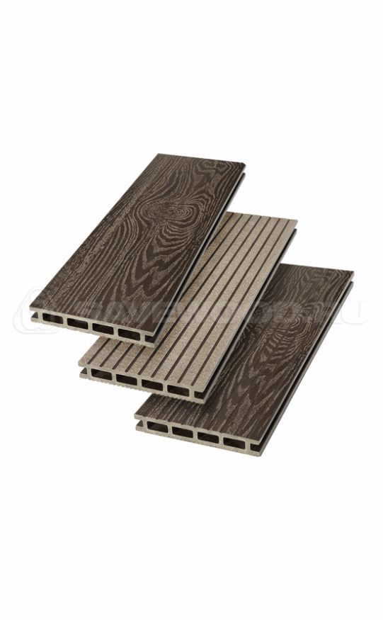 Террасная доска ДПК SaveWood, SW Carpinus (T), Темно-коричневый купить в Новороссийске