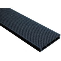 Террасная доска ДПК Outdoor Вельвет шлифованная черного цвета