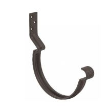 Короткий крюк для крепления желоба Aquasystem, матовый тёмно-коричневый, 125/90.