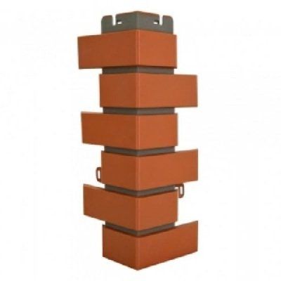 Наружный угол из красного клинкерного кирпича купить в Новороссийске