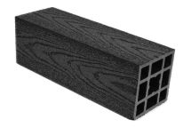 Столб гладкий ДПК AITECHPLAST графитовый