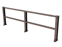 Декоративное ограждение ДПК GRINDERDECO Венецианская изгородь венге