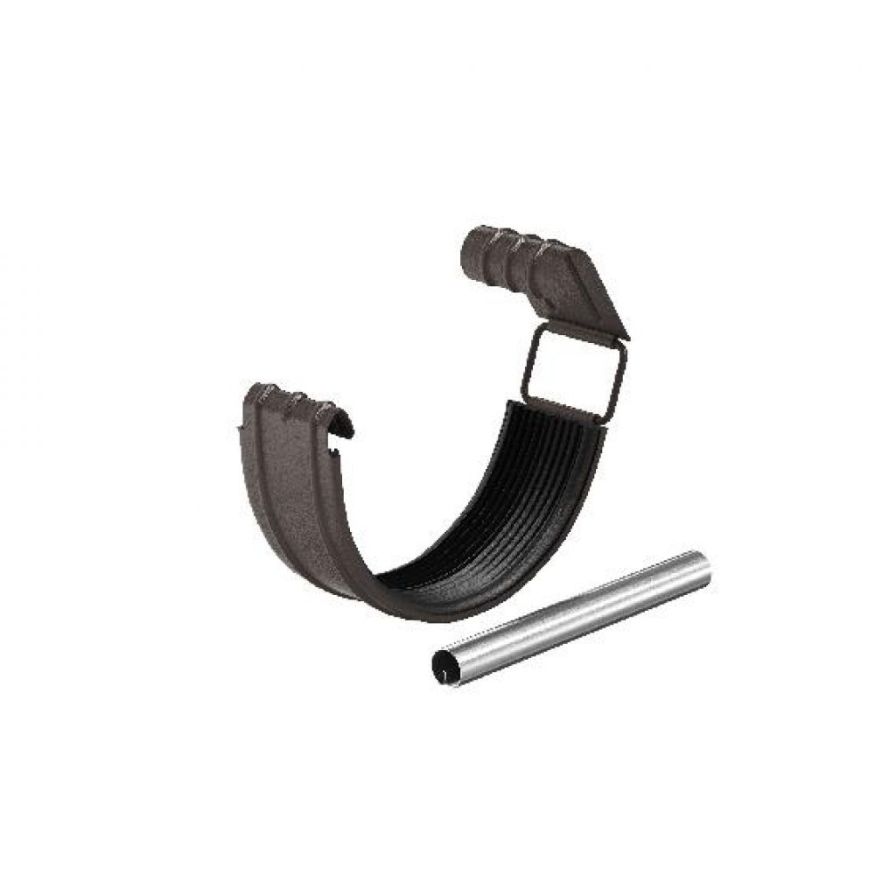 Соединитель желоба с резиновым уплотнителем Aquasystem RR 32, тёмно-коричневый матовый, 150/100 купить в Новороссийске