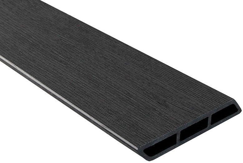 Доска Ромбус 3D ДПК Outdoor STORM BLACK черного цвета купить в Новороссийске