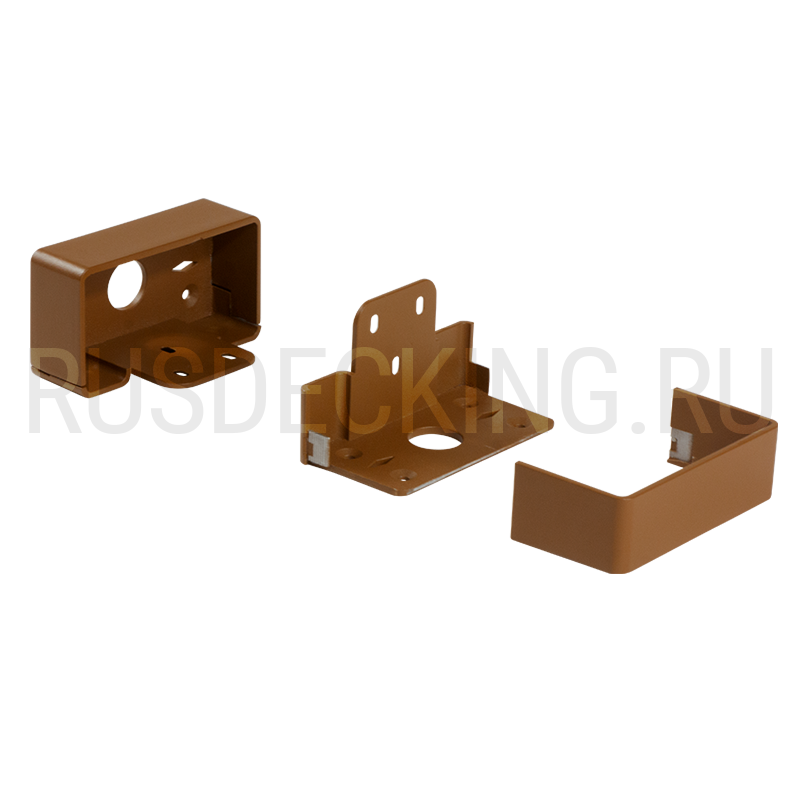Комплект крепления перил прямое RusDecking Unodeck Орех купить в Новороссийске