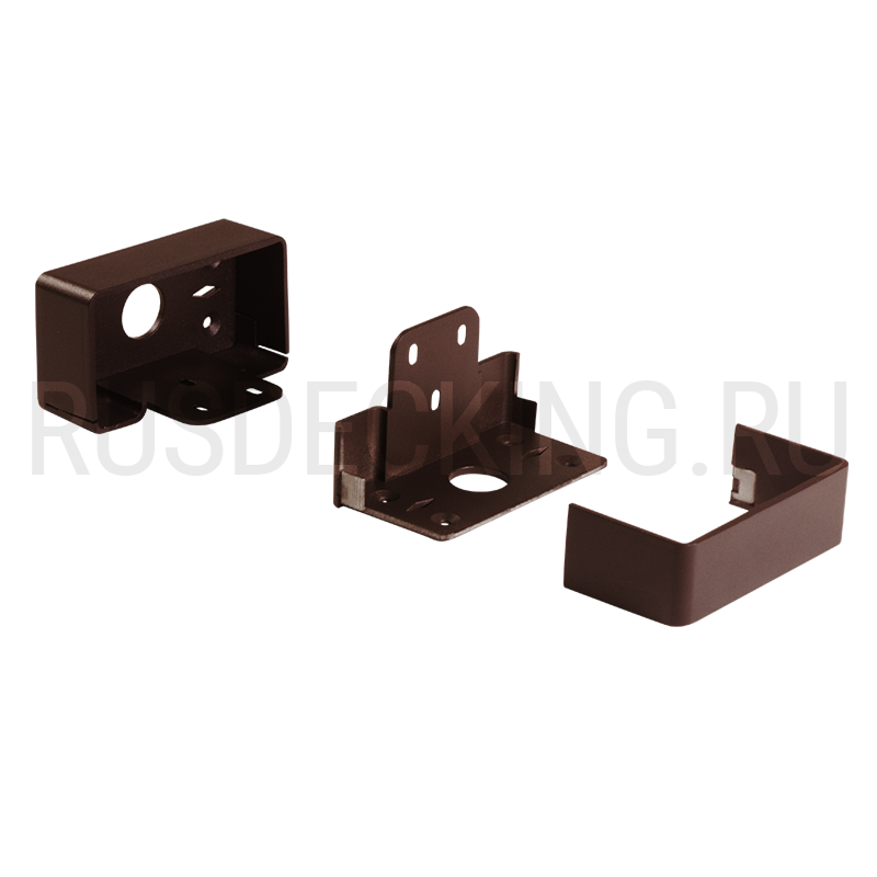 Комплект крепления перил прямое RusDecking Unodeck Венге купить в Новороссийске