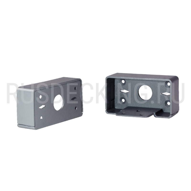 Комплект крепления перил прямое RusDecking Unodeck Серый купить в Новороссийске