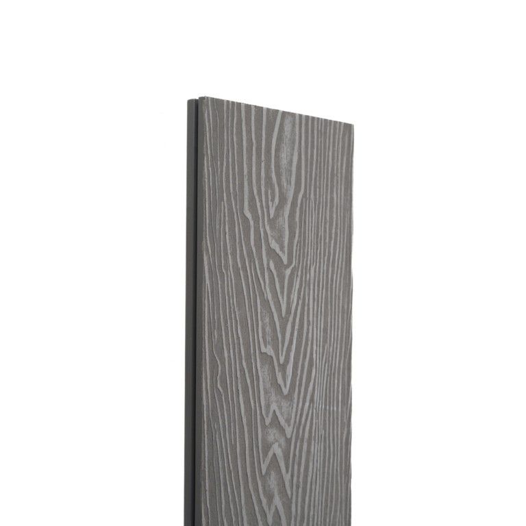 Террасная доска Экодекинг Топ полнотелая, Серый купить в Новороссийске