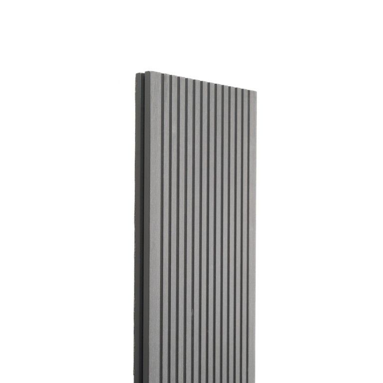 Террасная доска Экодекинг Топ полнотелая, Серый купить в Новороссийске