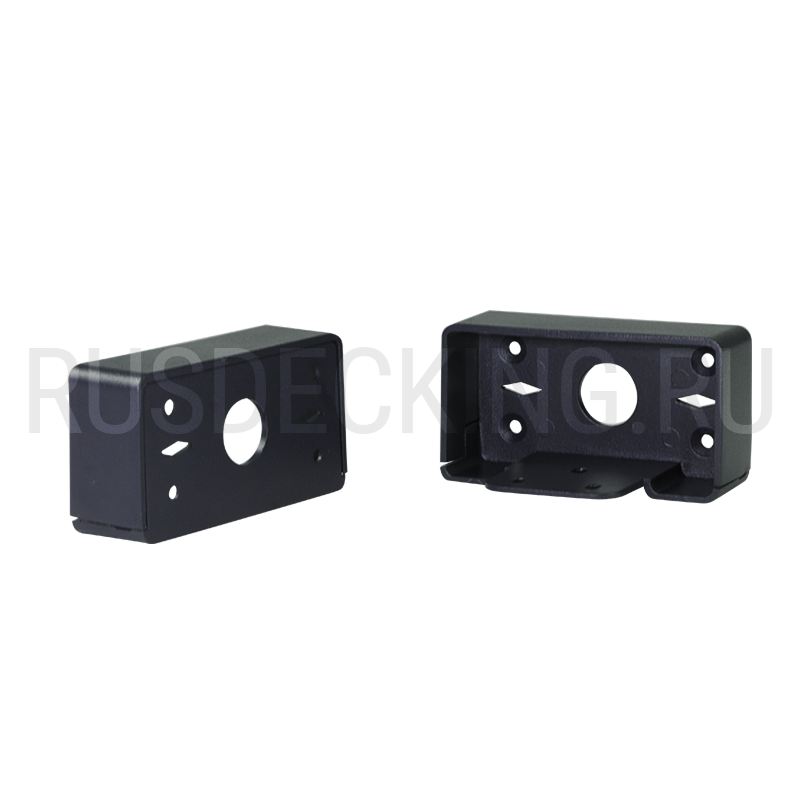 Комплект крепления перил прямое RusDecking Unodeck Графит купить в Новороссийске