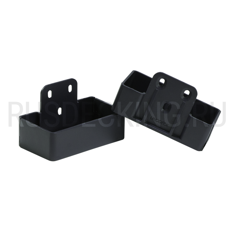 Комплект крепления перил прямое RusDecking Unodeck Графит купить в Новороссийске