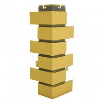 Желтый клинкерный кирпич для наружного угла купить в Новороссийске