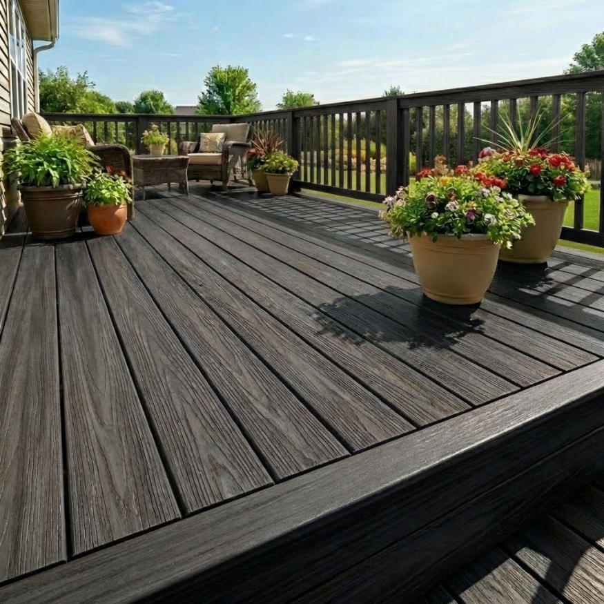 Террасная доска ДПК GardenParkett Табула, Графит купить в Новороссийске