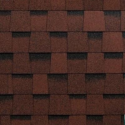 Двухслойная ламинированная черепица Shinglas, Фазенда, Красный цвет купить в Новороссийске