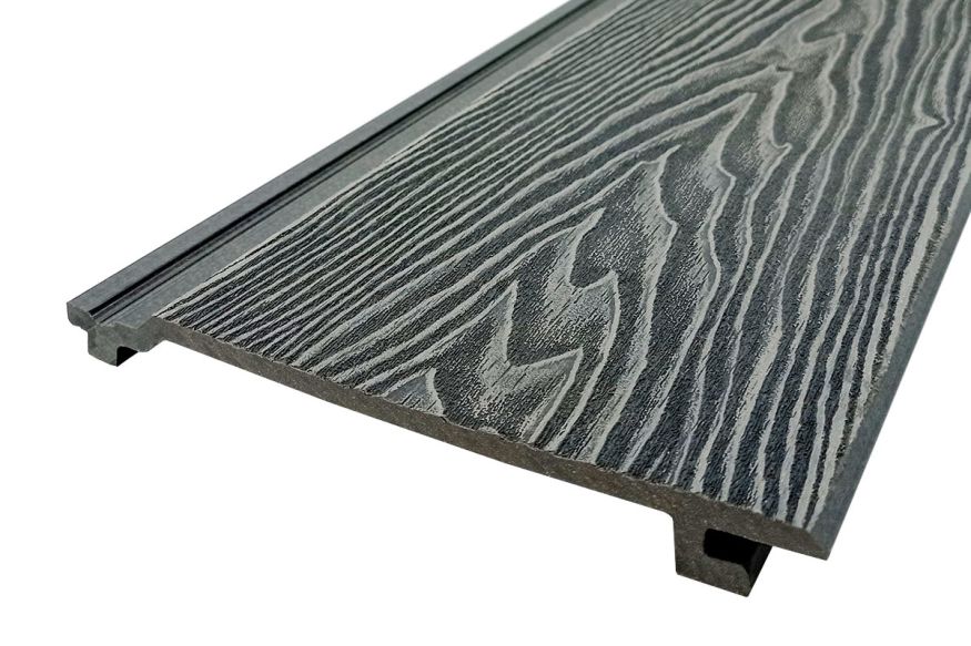 Сайдинг из ДПК Darvolex 3D тиснение Серый  купить в Новороссийске