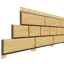 Фасадная панель Доломит, Кирпич Славянка, Желтый 