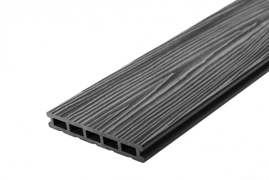 Террасная доска из ДПК RusDecking Unodeck Mogano - Цвет графит купить в Новороссийске