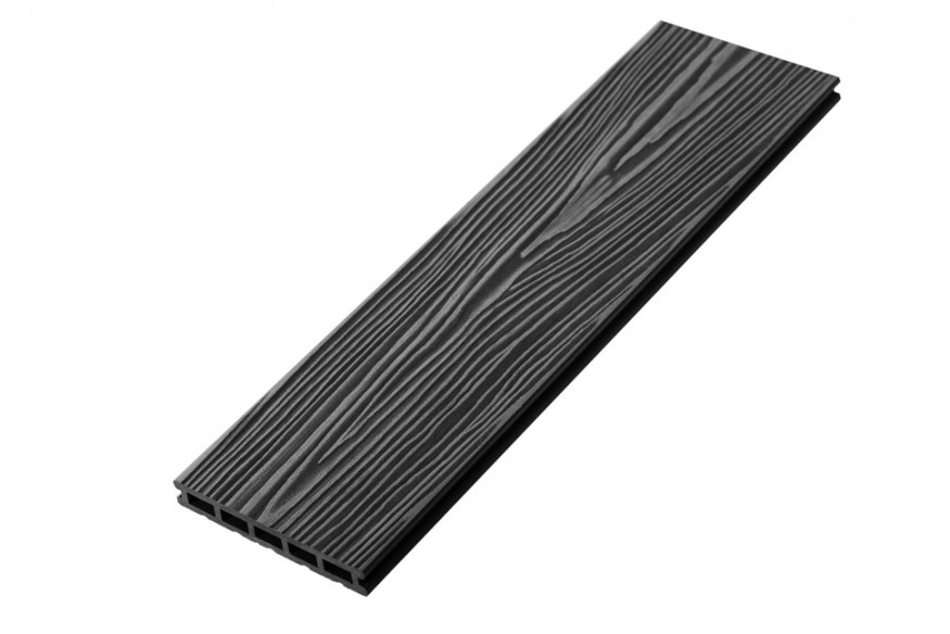 Террасная доска из ДПК RusDecking Unodeck Mogano - Цвет графит купить в Новороссийске