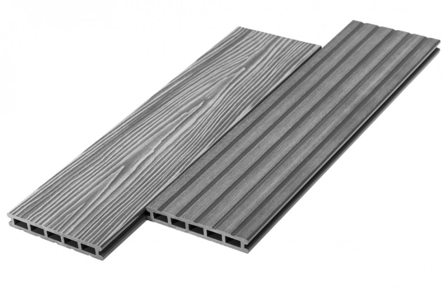 Террасная доска из ДПК RusDecking Unodeck Mogano - Цвет Серый купить в Новороссийске
