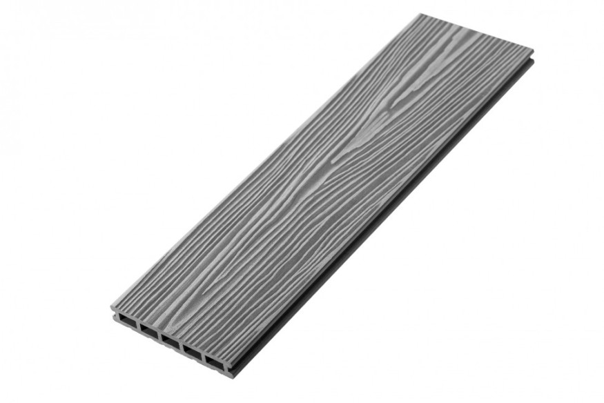 Террасная доска из ДПК RusDecking Unodeck Mogano - Цвет Серый купить в Новороссийске