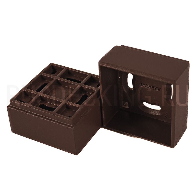 Крепление балясины прямое RusDecking Unodeck Венге купить в Новороссийске