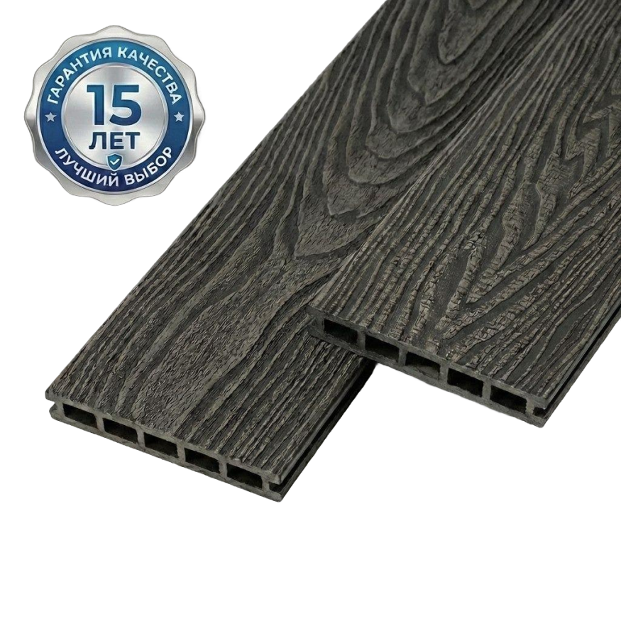 Террасная доска ДПК GardenParkett Патио, Графит купить в Новороссийске