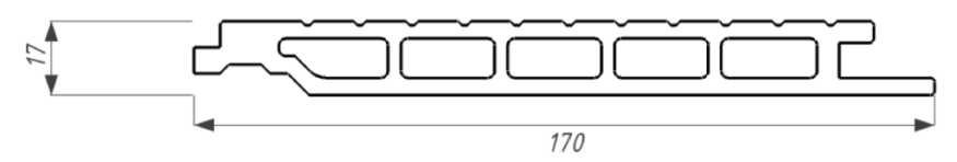 Фасадная панель из ДПК WOODVEX, Select, Вуд купить в Новороссийске