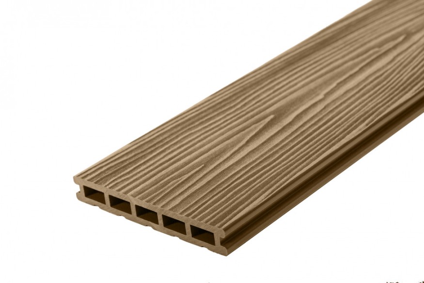 Террасная доска ДПК RusDecking Unodeck Могано - Цвет ореха купить в Новороссийске