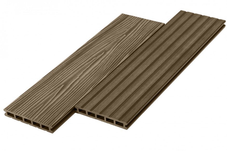 Террасная доска ДПК RusDecking Unodeck Могано - Цвет ореха купить в Новороссийске