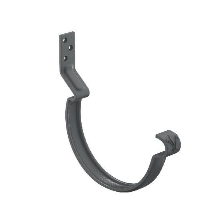 Короткий крюк для крепления желоба Aquasystem, RAL 7024 Тёмно-серый 125/90 купить в Новороссийске