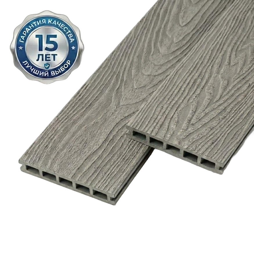 Террасная доска ДПК GardenParkett Патио, Серый купить в Новороссийске