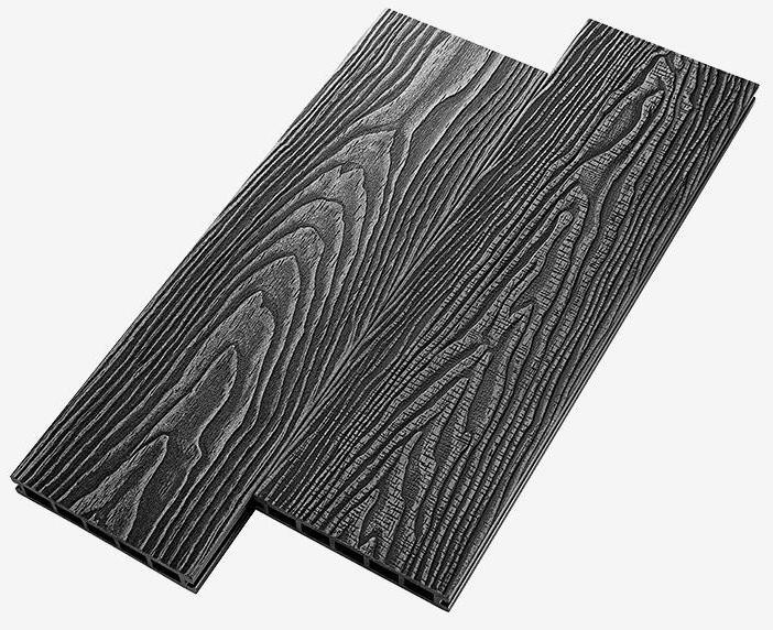 Террасная доска из композитного материала RusDecking Unodeck Vintage - Цвет Графит купить в Новороссийске