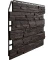 Фасадная панель Fineber, 3D Скол, Тёмный коричневый купить в Новороссийске