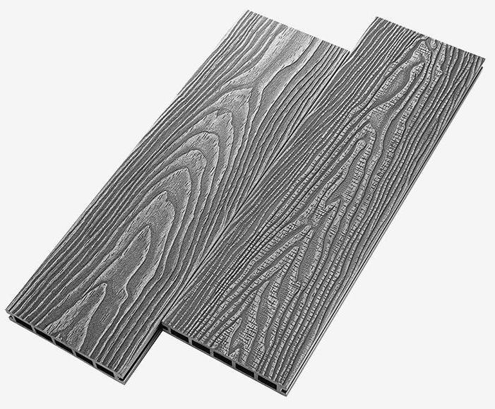 Террасная доска из ДПК RusDecking Unodeck Vintage - Цвет: Серый купить в Новороссийске