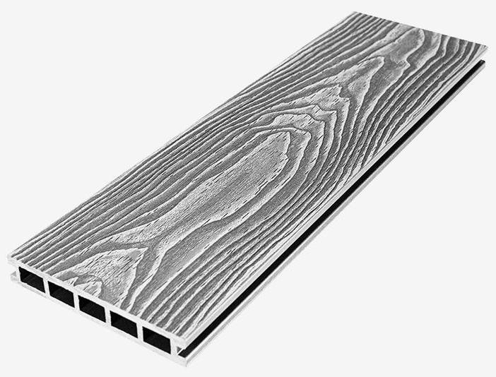 Террасная доска из ДПК RusDecking Unodeck Vintage - Цвет: Серый купить в Новороссийске