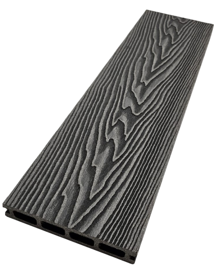 Террасная доска ДПК NanoWood 3D Double Антрацит купить в Новороссийске