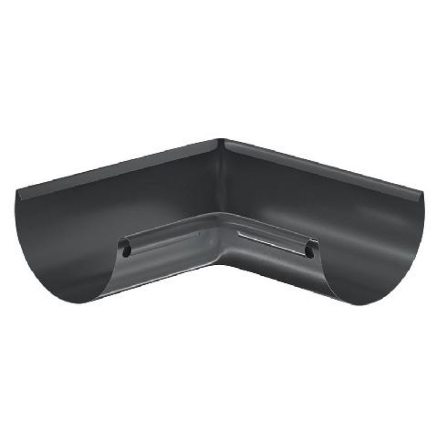 Внутренний угол желоба 90° Aquasystem, RAL 7024 Тёмно-серый 125/90 купить в Новороссийске