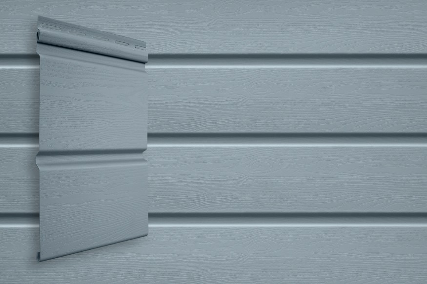 Виниловый сайдинг Grand Line Double-брус Цвет: Голубой купить в Новороссийске