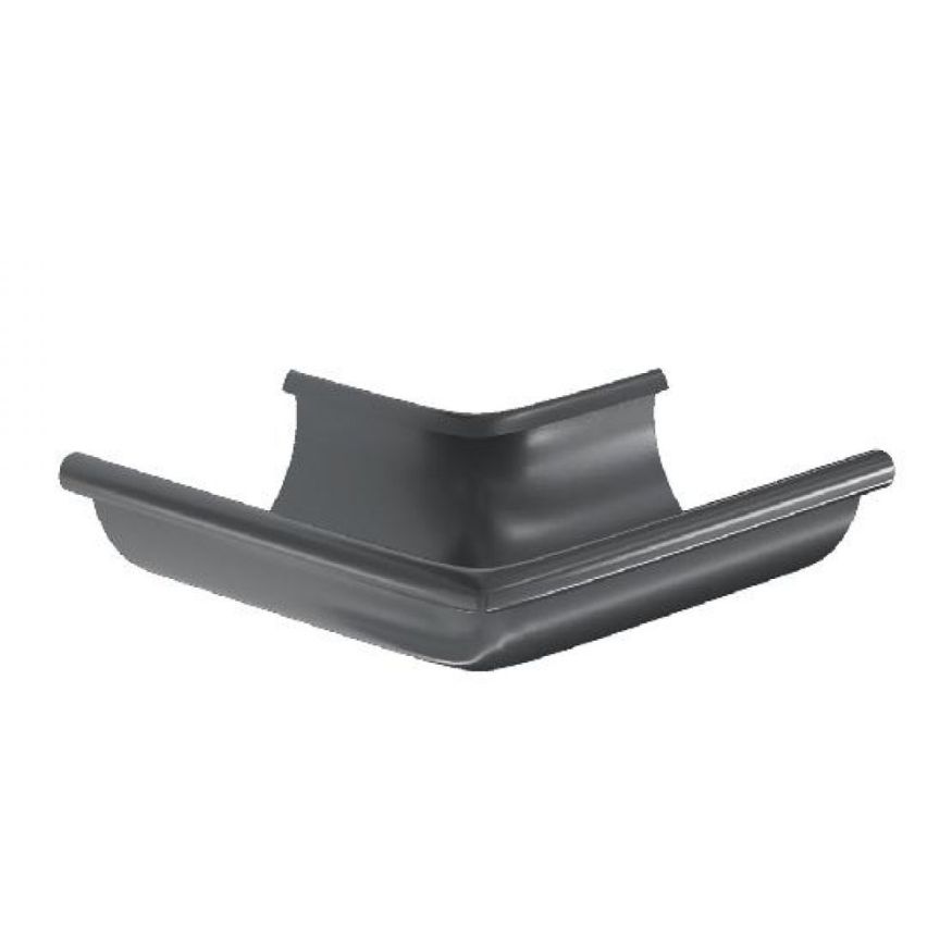 Угол желоба внешний 90°, Aquasystem, RAL 7024 Темно-серый 125/90. купить в Новороссийске