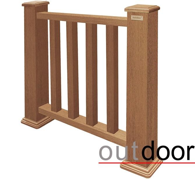 Ограждение из ДПК Outdoor Классик 3D STORM дубовый. купить в Новороссийске