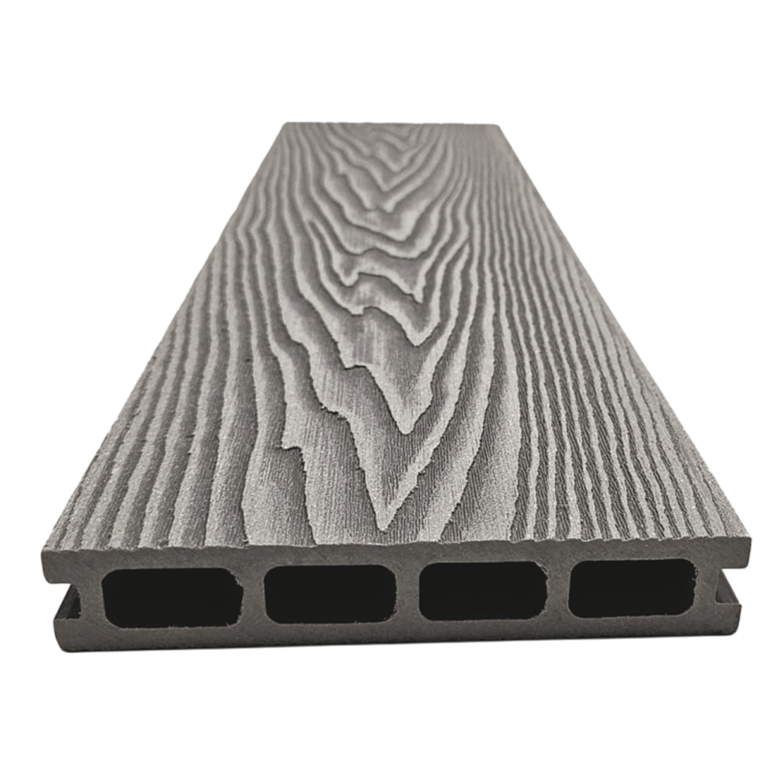 Террасная доска ДПК NanoWood 3D Double Серый купить в Новороссийске