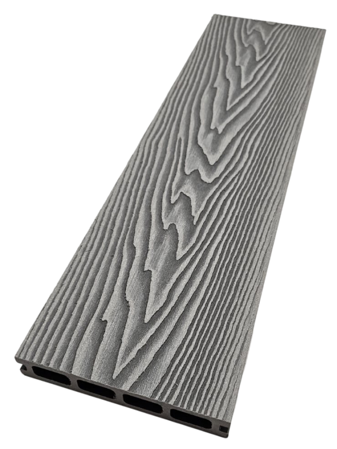 Террасная доска ДПК NanoWood 3D Double Серый купить в Новороссийске